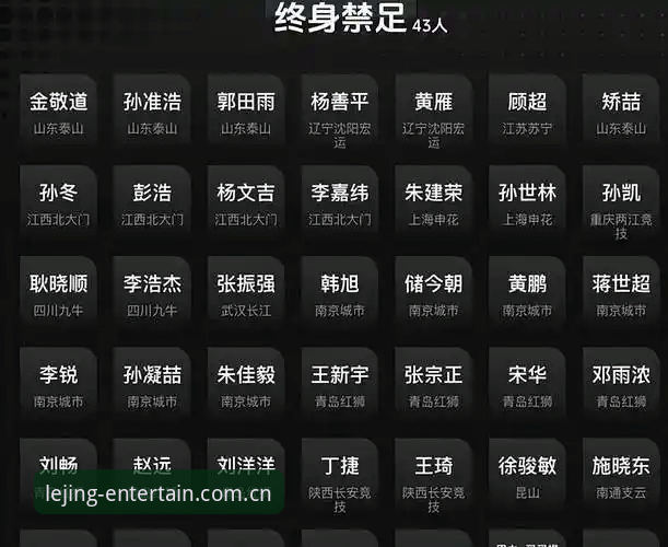 足协第三批禁足名单最新动态：17人终身禁赛，48人受罚，行业整顿力度空前